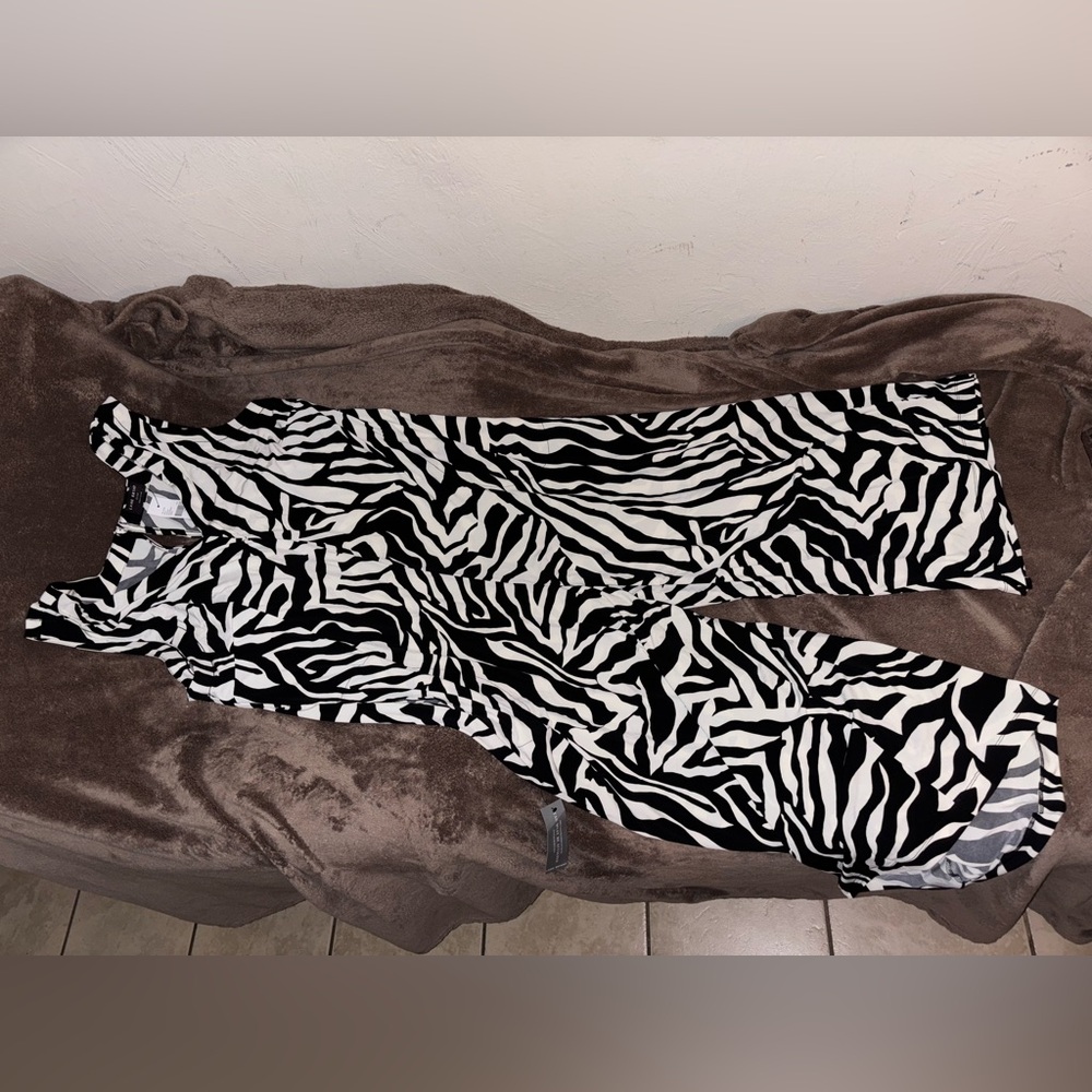 Zebra Print Sleeveless Dress